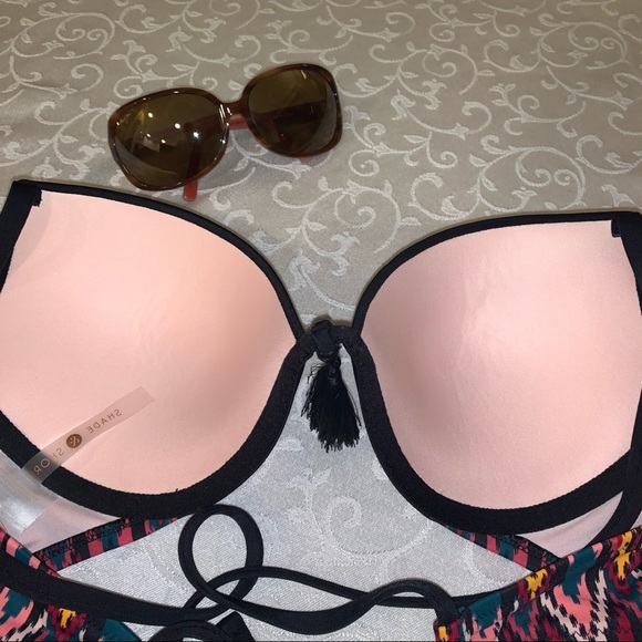 Shade & Shore Aztec Chevron Print Bikini Top - Picture 12 of 12